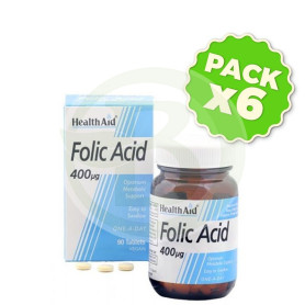 Pack 6x Ácido Fólico Health Aid