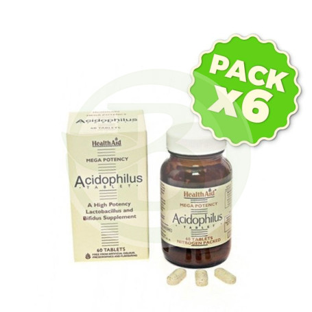Pack 6x Acidophilus Mega Potency Health Aid