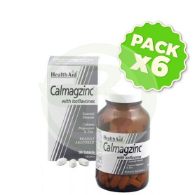 Pack 6x Calmagzinc con Isoflavonas Health Aid