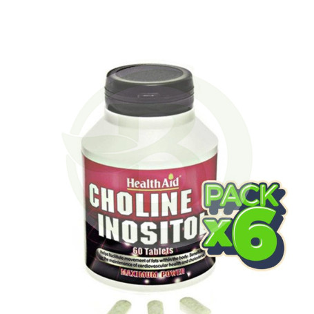 Pack 6x Colina e Inositol Health Aid