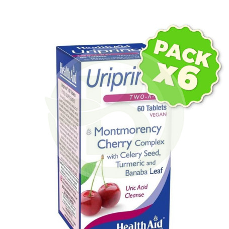 Pack 6x Uriprinol 60 Comprimidos Health Aid