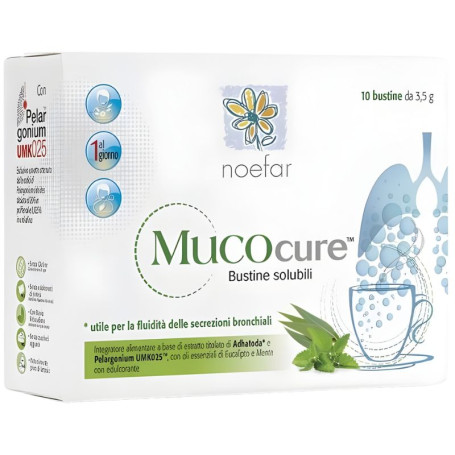 Mucocure (Fluidificante) 10 Bustine Solubili Noefar