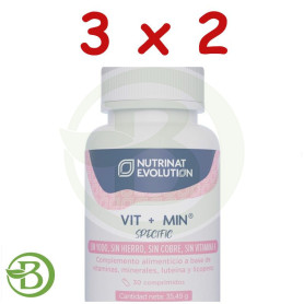 Pack 3x2 Vit+Min Specific 30 Comprimidos Nutrinat Evolution