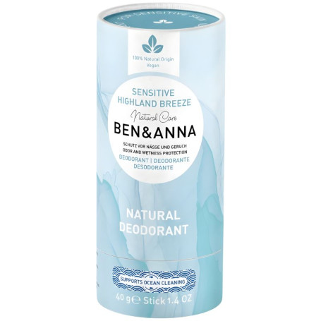 Deodorante Sensitive Brezza delle Highlands 40G Ben&Anna
