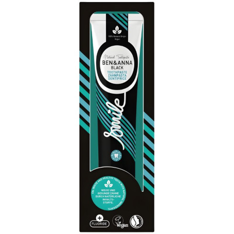 Dentifricio Black con Fluoro 75Ml Ben&Anna