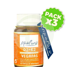 Pack 3x D3 + K2 60 Capsule Estado Puro