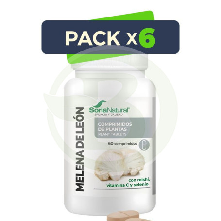 Pack 6x Melena de León 60 comprimidos Soria Natural