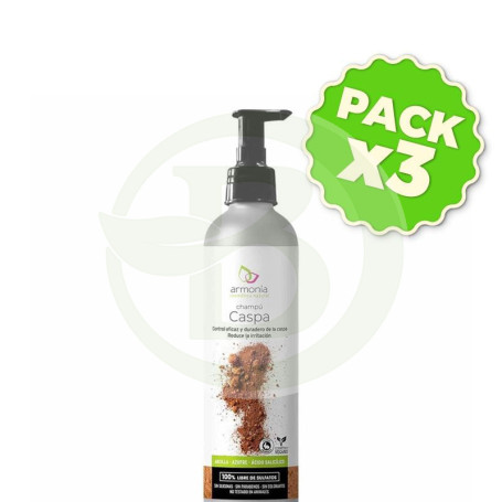 Pack 3x Champu Caspa sin Sulfatos 250Ml Armonia