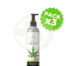 Pack 3x Champu Brillo con Semillas De Cañamo 250 Ml Armonia