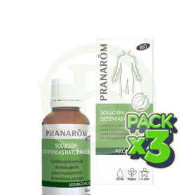 Pack 3x Solucion Defensas Naturales Bio 30Ml Pranarom