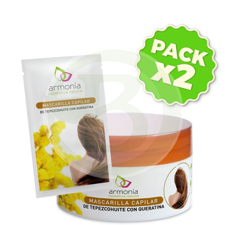 Pack 2x Mascarilla Capilar de Tepezcohuite 15Gr. Armonia