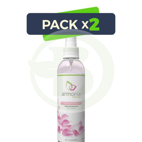Pack 2x Agua de Rosas (No Paraben) 200Ml. Armonia