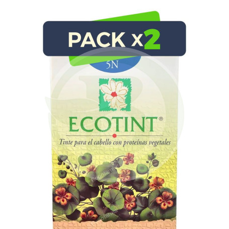 Pack 2x Ecotint Castaño Claro 5N Noefar