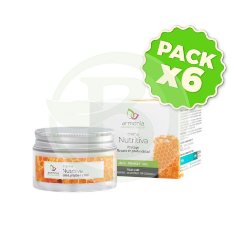 Pack 6x Crema de Jalea Real, Propóleo y Miel 50Ml. Armonia