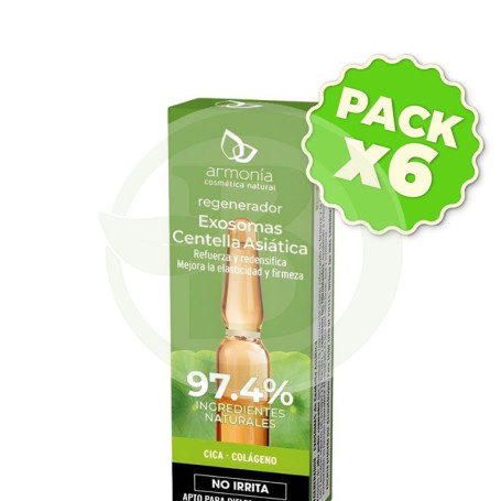 Pack 6x Exosomas De Centella Asiática 1 Ampolla Armonia