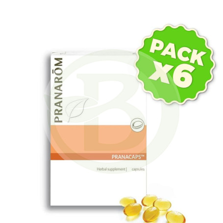 Pack 6x Pranacaps Acidos Grasos Esenciales 3, 6 y 9 Pranarom