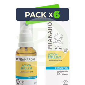 Pack 6x Pranapoux Loción Capilar Bio 30Ml. Pranarom