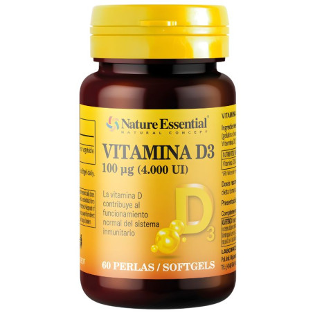 Vitamina D3 100Mcg (4000 Ui) 60 Perle Nature Essential