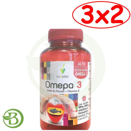 Pack 3x2 Omepa 3 (Epanova Plus) 90 cápsulas Nova Diet