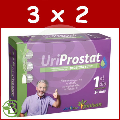 Pack 3x2 Uriprostat 30 Cápsulas Pinisan