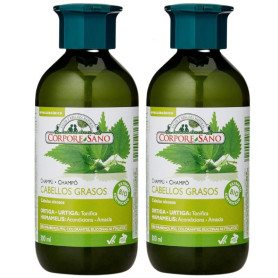 Shampoo per Capelli Grassi 300+300Ml Corpore Sano