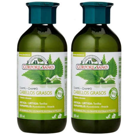 Shampoo per Capelli Grassi 300+300Ml Corpore Sano