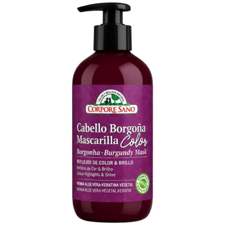 Maschera per Capelli Borgogna 280Ml Corpore Sano