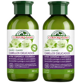 Shampoo alla Camomilla Capelli Delicati 300+300Ml Corpore Sano