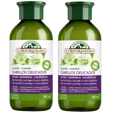 Shampoo alla Camomilla Capelli Delicati 300+300Ml Corpore Sano