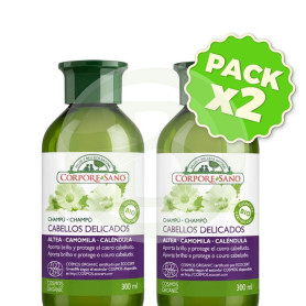Pack 2x Champú De Camomila Cabellos Delicados 300+300Ml Corpore Sano