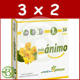 Pack 3x2 Más Ánimo 30 Cápsulas Pinisan