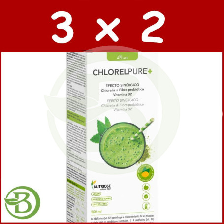 Pack 3x2 Chlorelpure+ 500ml Intersa