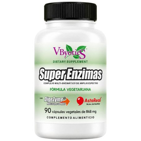 Super Enzimi Vegetali con Digezyme 90 Capsule Vbyotics