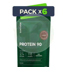 Pack 6x Protein 90 Cacao 300G Santiveri