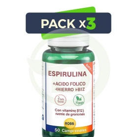 Pack 3x Espirulina Bio 90 Comprimidos Robis