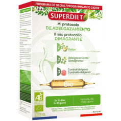 Protocollo dimagrante biologico 3 fasi 30 x 10 ml Superdiet