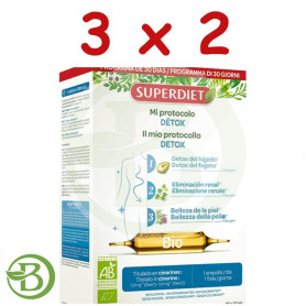 Pack 3x2 Mi Protocolo Detox Bio 30 ampollas Superdiet