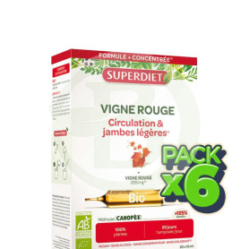 Pack 6x Vid Roja Bio 20 Ampollas Superdiet