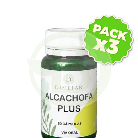 Pack 3x Alcachofa Plus 60 Cápsulas Dimefar