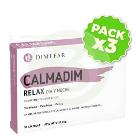 Pack 3x Calmadim Relax 30 Cápsulas Dimefar