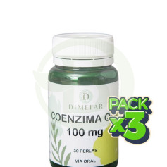 Pack 3x Coenzima Q10 100Mg 30 Perlas Dimefar