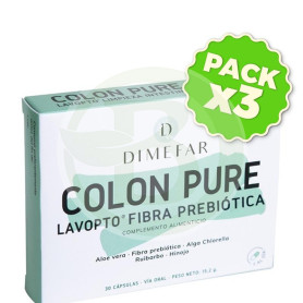 Pack 3x Colon Pure 30 Cápsulas Dimefar