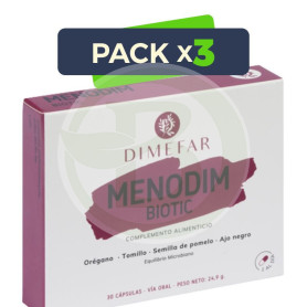 Pack 3x Menodim Biotic 30 Cápsulas Dimefar
