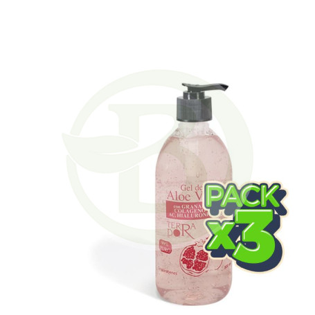 Pack 3x Gel de Aloe Vera y Granada 500Ml. Derbos
