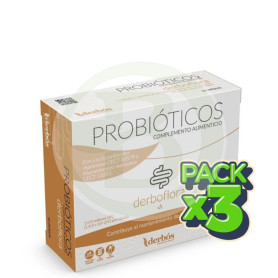 Pack 3x Derboflora 30 Capsulas Derbos