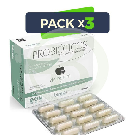 Pack 3x Derboslim 30 Cápsulas Derbós