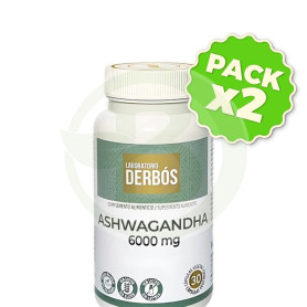 Pack 2x Ashwagandha 6000Mg 30 Cápsulas Vegetales Derbós