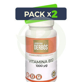 Pack 2x Vitamina B12 1000Μg 60 Cápsulas Vegetales Derbós