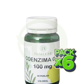Pack 6x Coenzima Q10 100Mg 30 Perlas Dimefar
