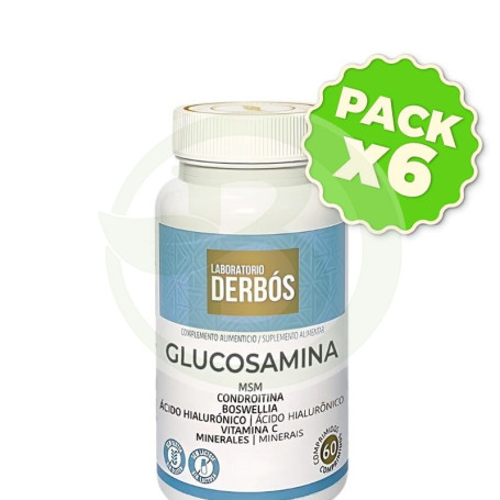 Pack 6x Glucosamina 60 Comprimidos Derbós